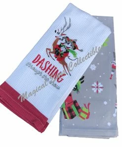 Brand new ???? Disney Kitchen Towel Set - Nordic Winter - Dashing Through The Snow ????