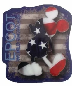 Budget ???? Disney Magnet - Mickey Mouse USA - Epcot World Show Case ✨