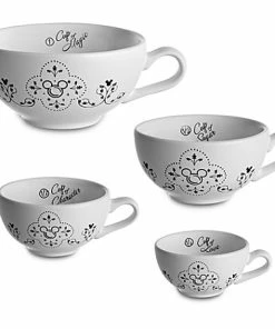 Brand new 😀 Disney Measuring Cup Set - Gourmet Mickey Mouse Icon -- Black And White 🎉