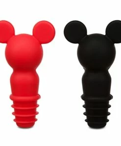Best Pirce 🎉 Disney Bottle Stopper Set - Mickey Mouse Icon - Red & Black 🤩
