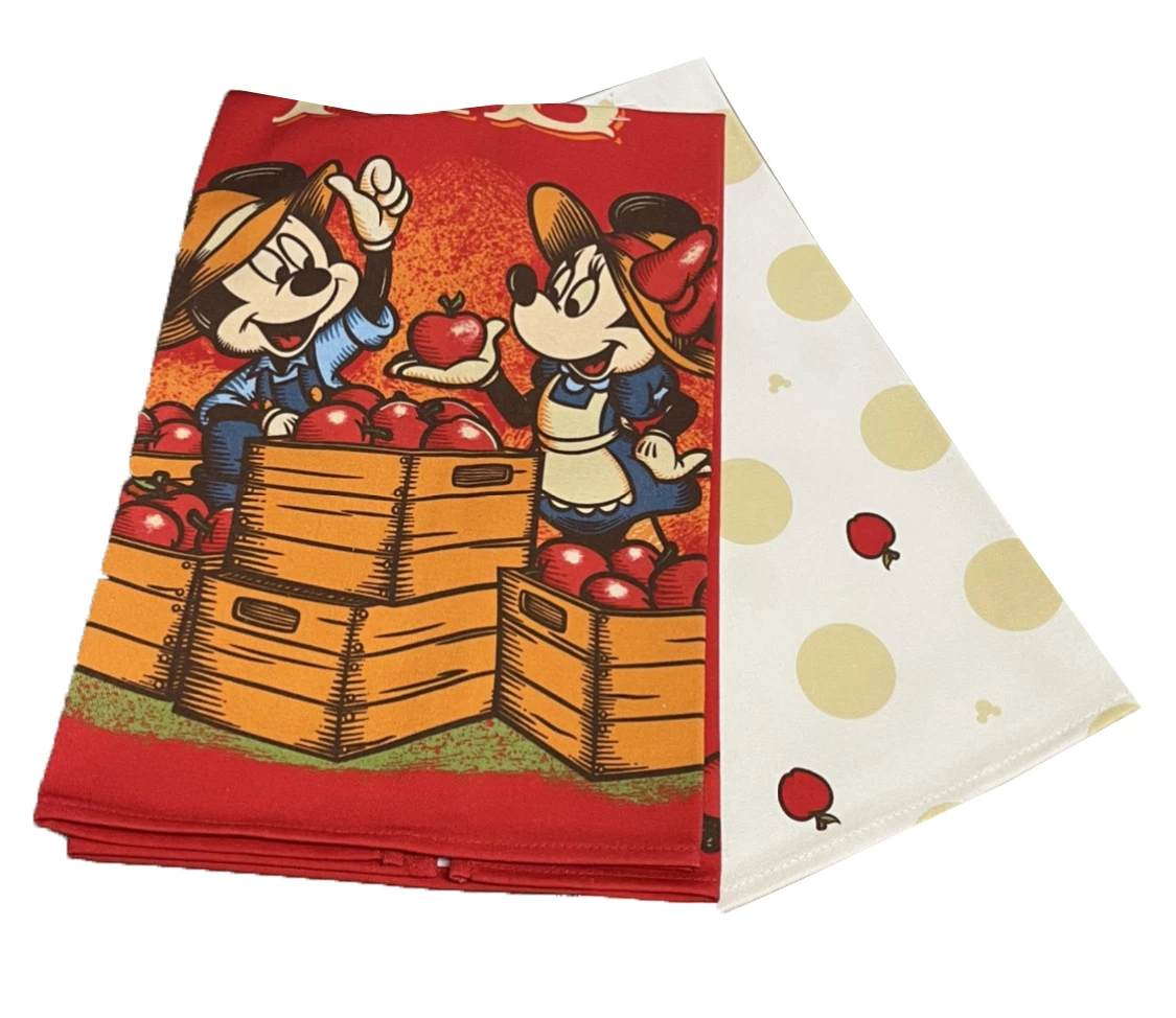 Brand new ???? Disney Kitchen Towel Set - 2021 Food & Wine Festival - Apple Orchard ???? 3 Brand new ???? Disney Kitchen Towel Set - 2021 Food & Wine Festival - Apple Orchard ????