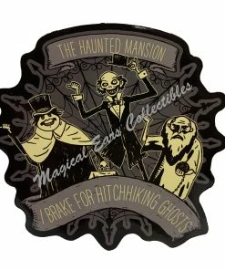 Promo 🤩 Disney Car Magnet - Haunted Mansion - I Brake For Hitchhiking Ghosts 💯