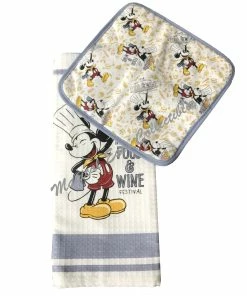 Best reviews of 🧨 Disney Kitchen Towel & Pot Holder Set - 2018 Food And Wine - Mickey ⭐