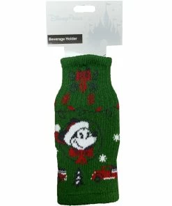 New ⌛ Disney Beverage Holder - Holiday Mickey And Minnie - Green ????