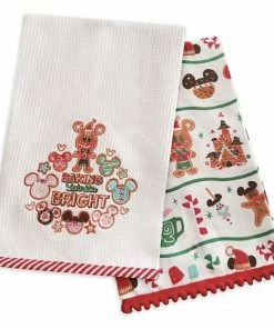 Best reviews of ⭐ Disney Dish Towel Set - Mickey And Minnie Gingerbread Holiday 🔥