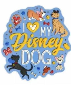 Discount ???? Disney Magnet - I Love My Disney ???? Dog ????