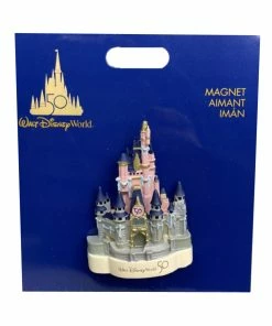 Best Pirce 🧨 Disney Magnet - 50th Anniversary - Cinderella's Castle 👍