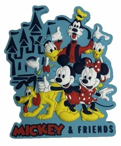 Coupon 😉 Disney Magnet - Mickey Mouse & Friends With Castle ⭐
