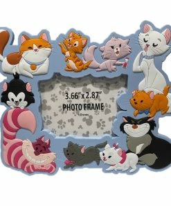 Promo 😀 Disney Photo Frame Magnet - Disney Cats - Blue ✔️